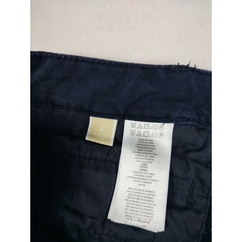 Michael Kors Women's Pants Black‎ Skinny Slim Ankle Bikercore Bikelife Edgy Punk